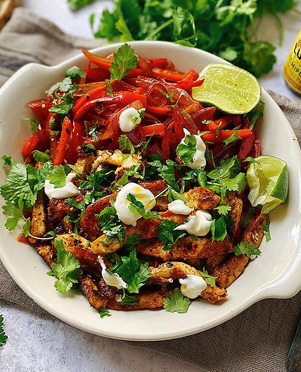 Halloumi Fajitas