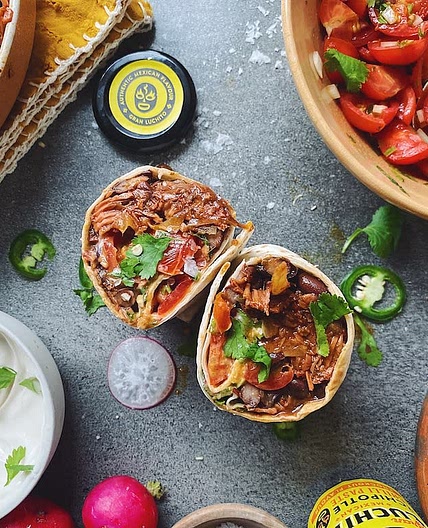 Spicy Jackfruit Burrito