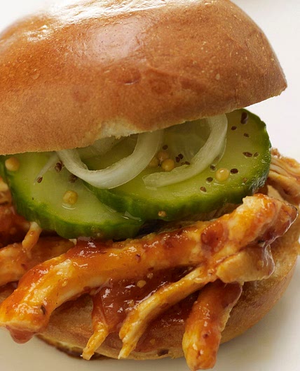 Smoky Applewood Pulled Chicken Sliders