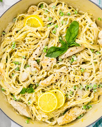 Creamy Lemon Chicken Pasta (One Pot Recipe)
