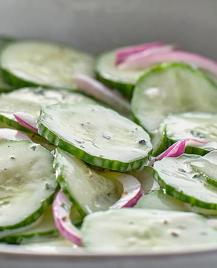 10-Minute Creamy Amish Cucumber Salad Recipe Is Simple Goodness 