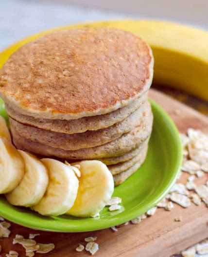 Tortitas de avena con fruta