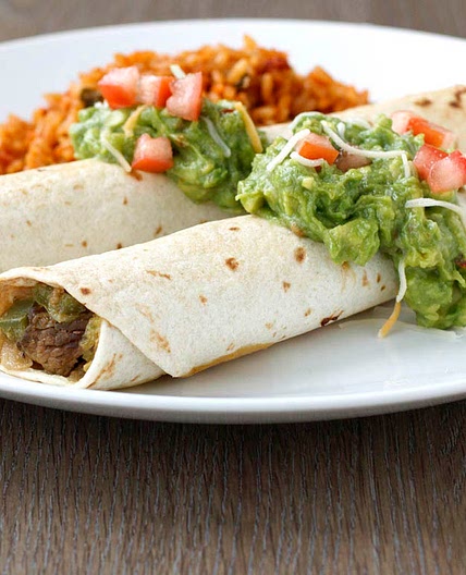 Baked Beef Chimichangas