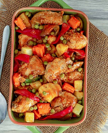 Pineapple Chicken Afritada