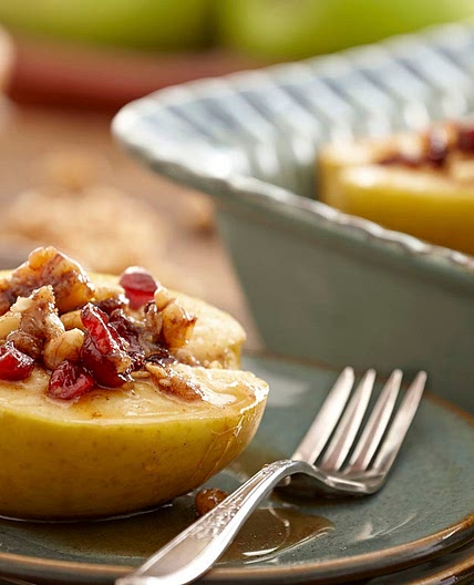 Baked Apples Stuffed with Cranberries and Walnuts