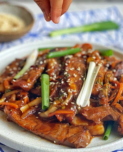 Stir Fried Korean Kimchi Beef