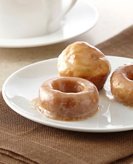 Mini Baked Donuts with Maple Glaze