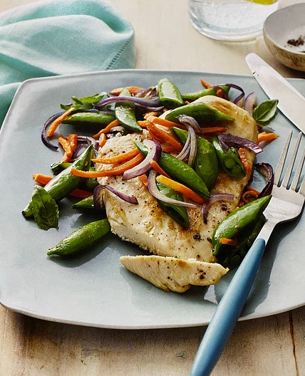 Chicken Sauté with Ginger and Peapods