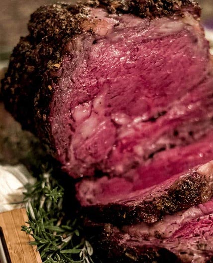 Garlic Butter Smoked Prime Rib