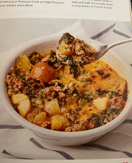 Sausage & Spinach Soup