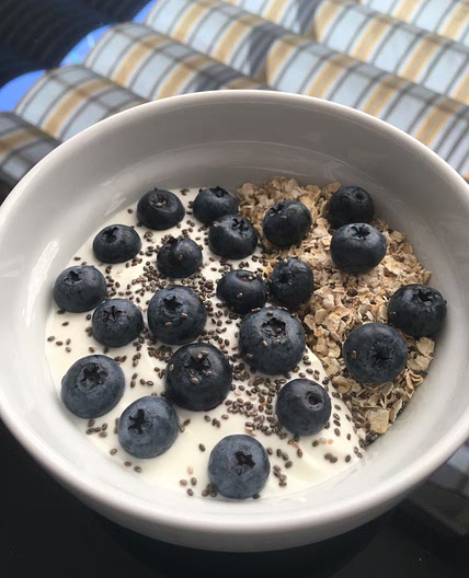Yogur griego con avena