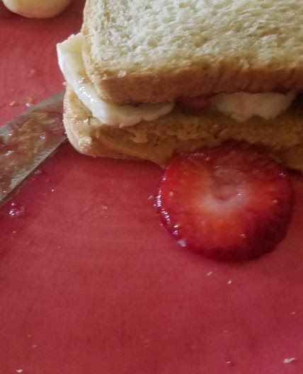 Strawberry banana PB+J