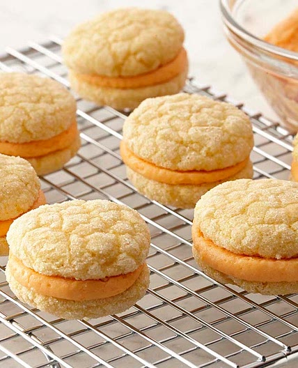 Pumpkin Creme Sandwich Cookies