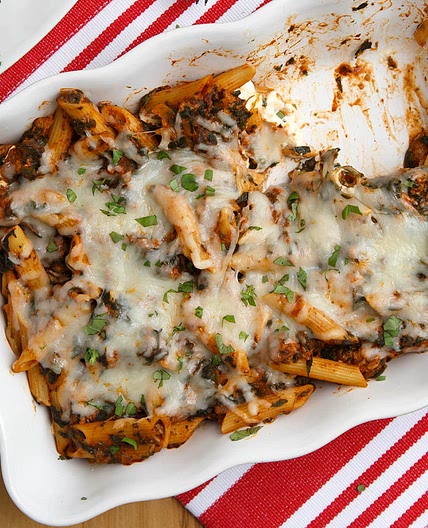 Tomato Florentine Pasta Bake
