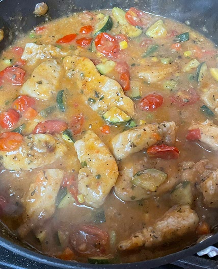 Easy Skillet Chicken Primavera