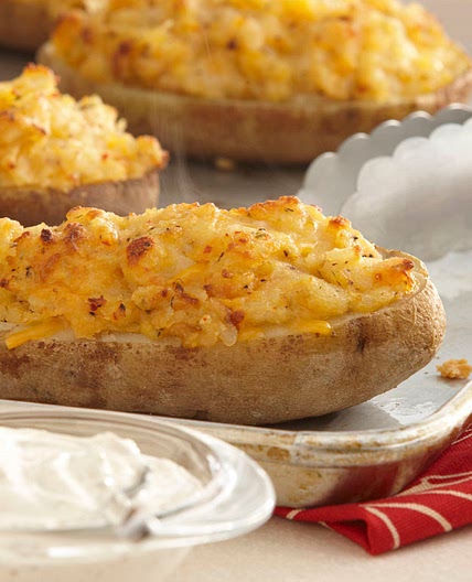 Bacon & Chive Easy Twice Baked Potatoes