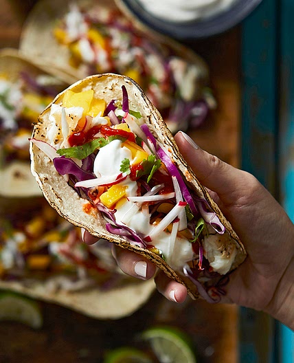 Mango-Lime Fish Tacos