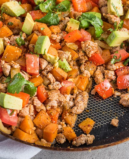 Breakfast Sausage & Sweet Potato Hash