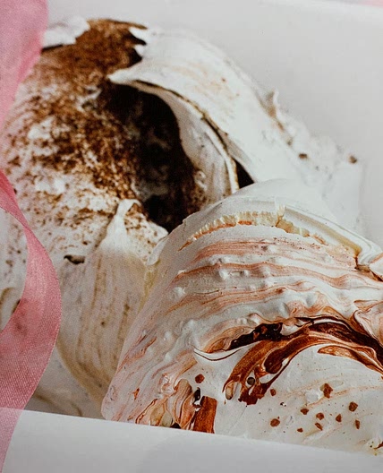 Pink Raspberry Swirl Meringues