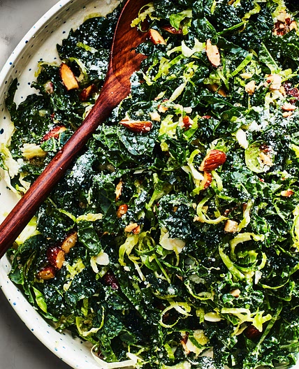 Kale and Brussels Sprout Salad Recipe