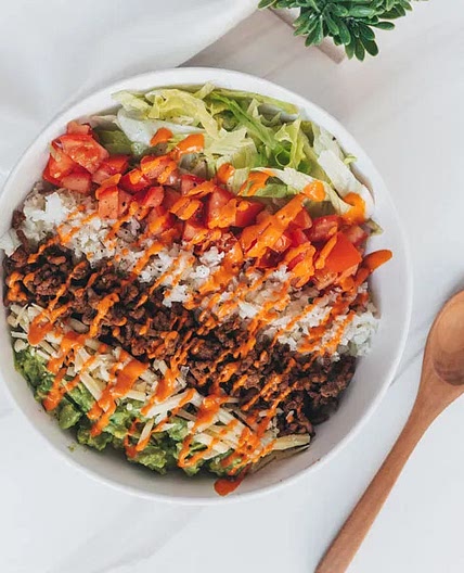Low Carb Beef Burrito Bowl