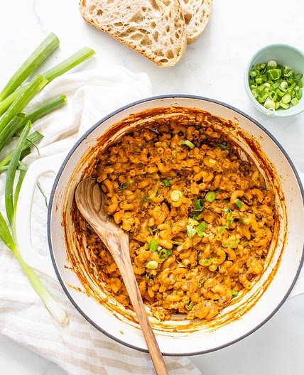 One-Pot Vegan Hamburger Helper