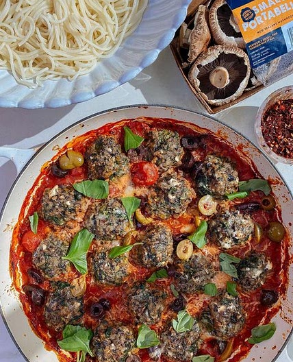 Meadow Mushroom Meat Free Meatball recipe. Ad