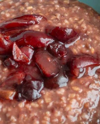 Steel Cut Oats and Cherries