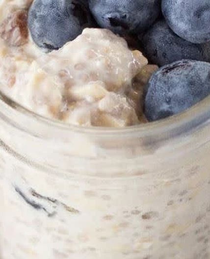 Blueberry Chia Soaked Oats