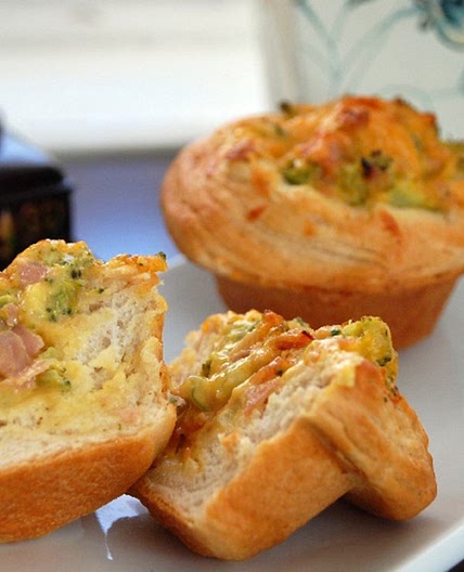 Ham & Cheese Cupcakes