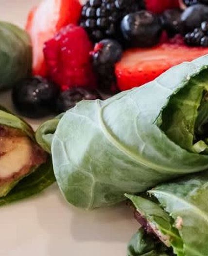 Nutty Collard Fruit Wraps