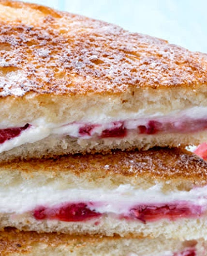 Sandwich de mermelada y philadelphia