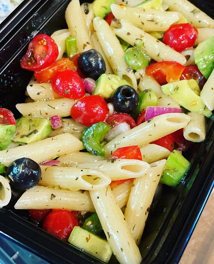 Summer in August pasta salad 