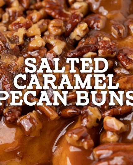 Salted Caramel Pecan Buns Cookout