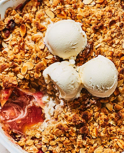 Apple-Cranberry Crisp with Oatmeal-Cookie Crumble Recipe