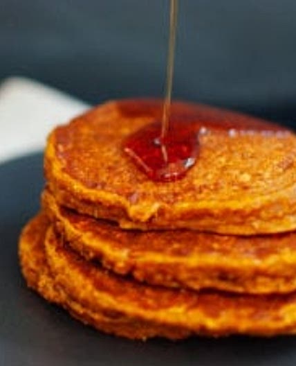 Gluten-Free Pumpkin Oat Pancakes