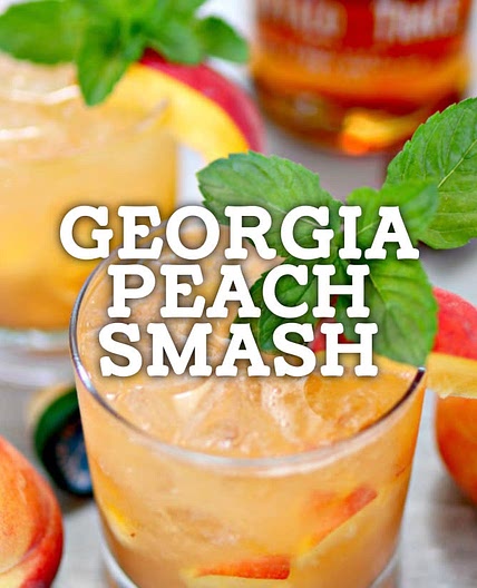 Georgia Peach Smash Cocktail