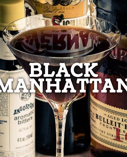 Black Manhattan Cocktail