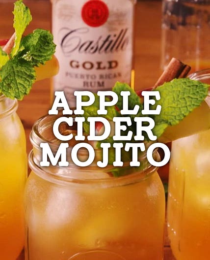 Apple Cider Mojito Cocktail