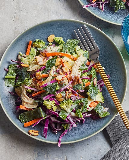 Chopped Salad with Chicken & Avocado-Buttermilk Dressing
