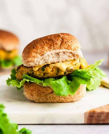 Salmon Burgers with Veggies (using canned salmon!)