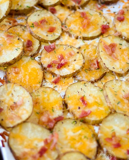The BEST Loaded Potato Slices - Literally Everyone Love These!