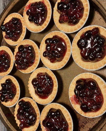 Topless Blueberry Pie