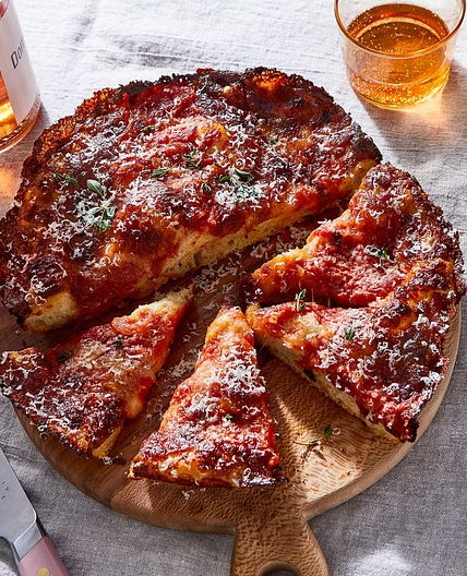 Crispy Cheesy Pan Pizza Recipe From King Arthur Flour
