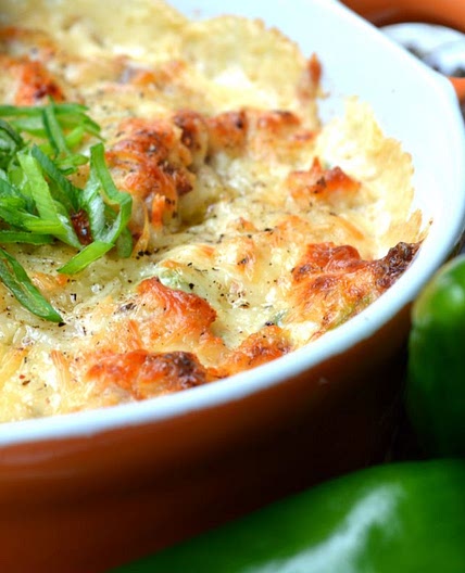 Bacon Poblano Hot Crab Dip
