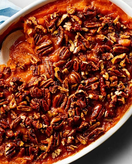 3-Ingredient Sweet Potato Casserole Recipe With Maple Pecans