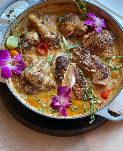 Spiced Coconut Braised Chicken