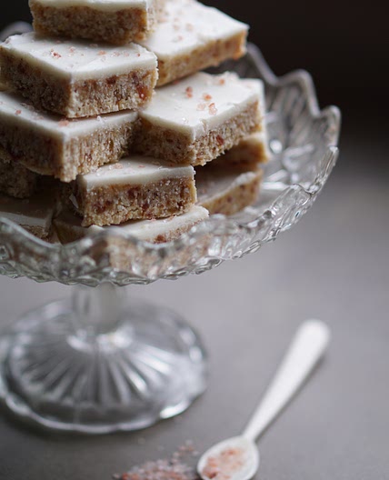 Raw Coconut, Orange and Date Bars with Pink Himalayan Salt