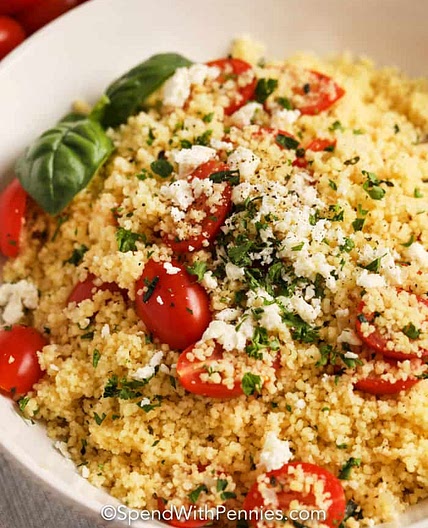 Couscous with Tomatoes and Feta