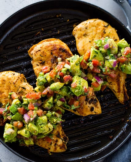 Cilantro Lime Chicken w/ Avocado Salsa